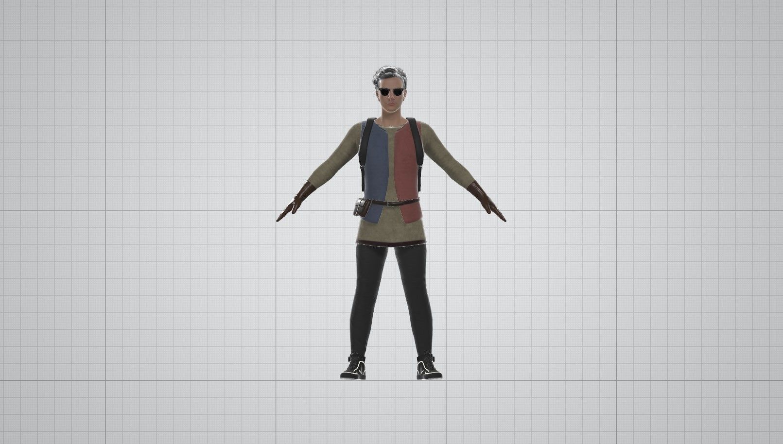 Photo-realistic Male Character in Camping Outfit to Animate 3D model_13