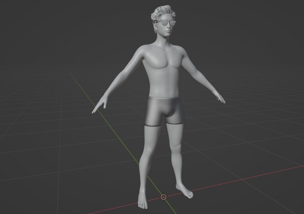 Photo-realistic Male Character in Camping Outfit to Animate 3D model_6