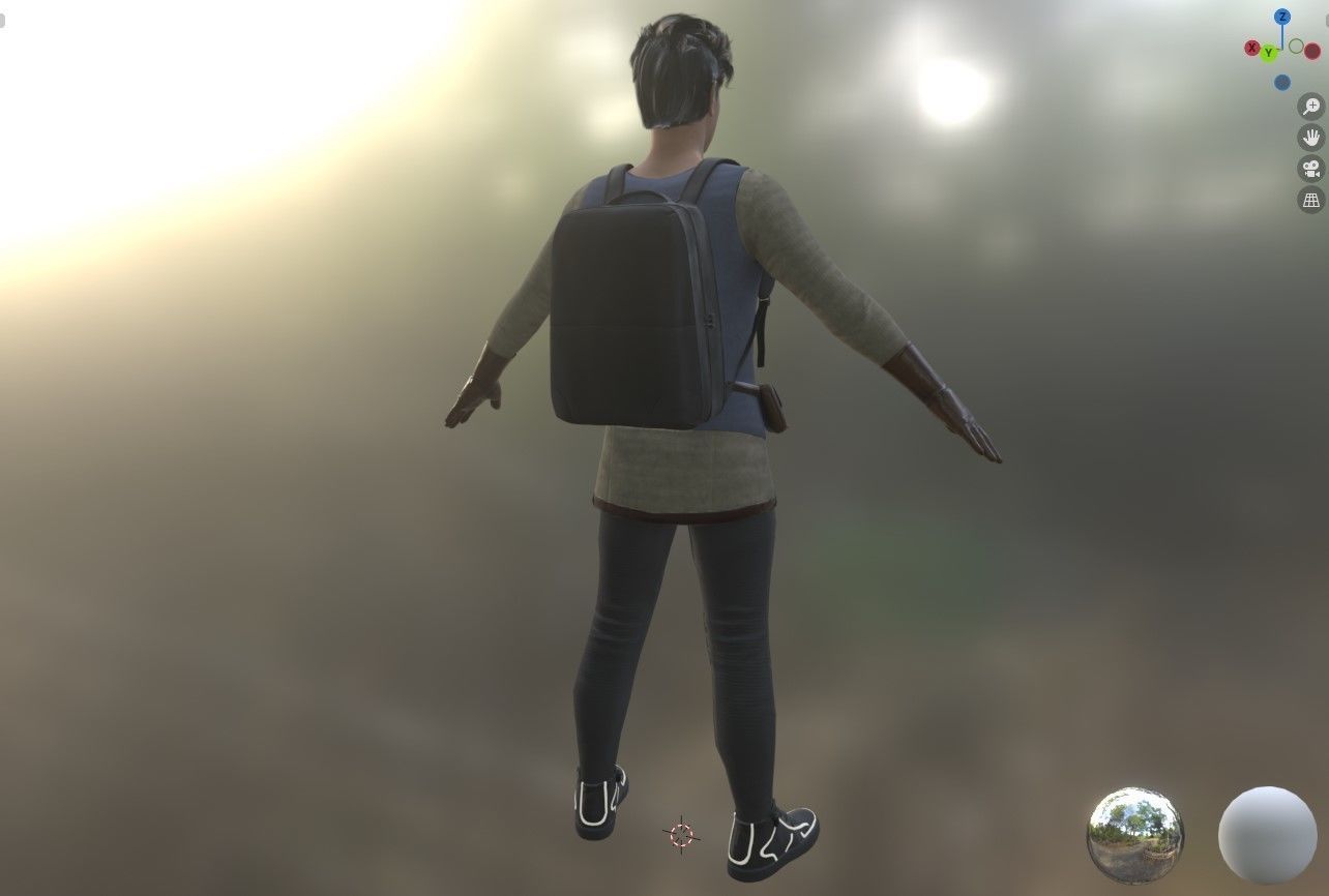Photo-realistic Male Character in Camping Outfit to Animate 3D model_9