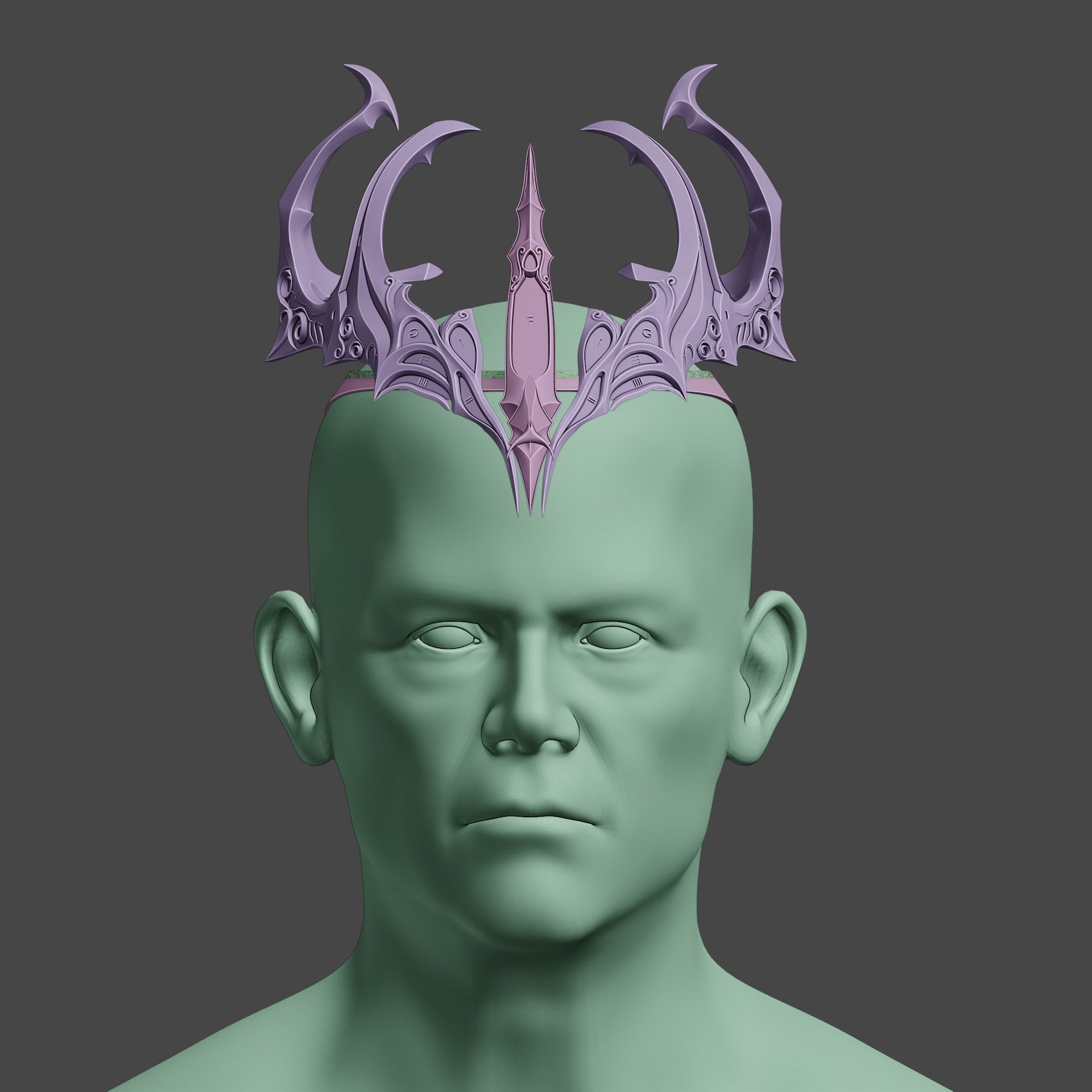 Fantasy Crown of Krasus Baldurs Gate 3 3D print model_21