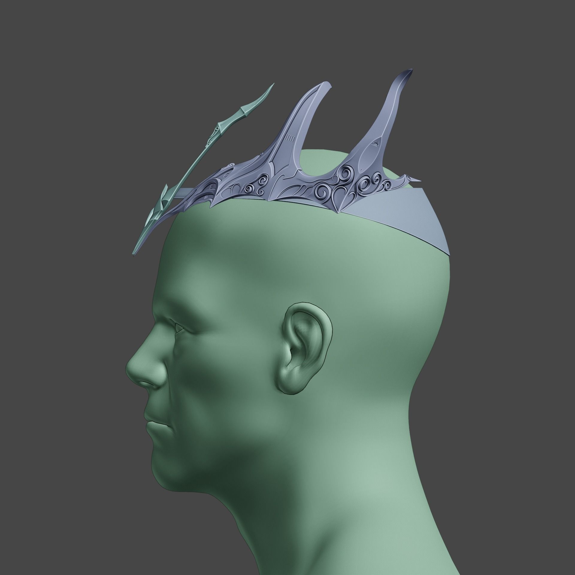 Fantasy Crown of Krasus Baldurs Gate 3 3D print model_23