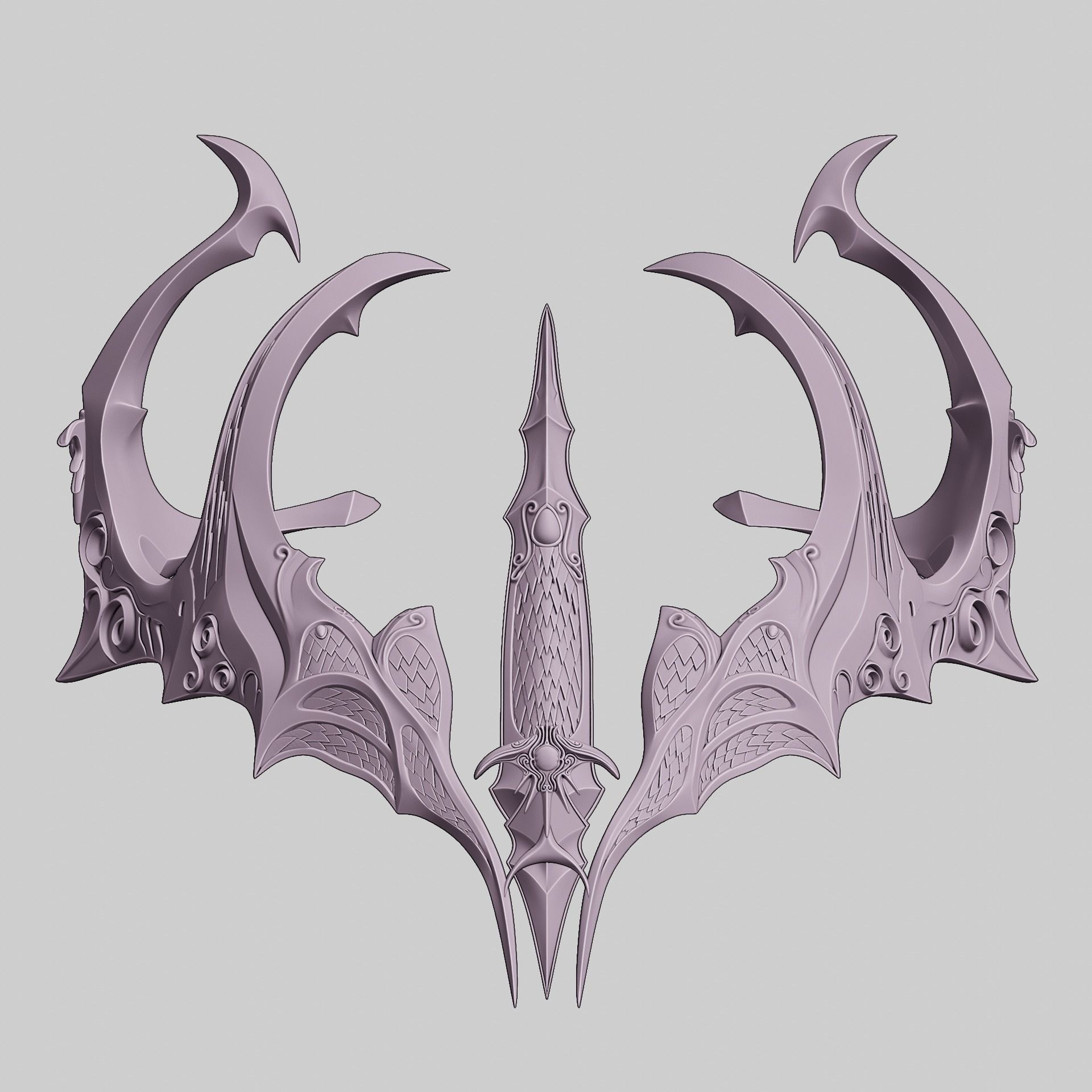 Fantasy Crown of Krasus Baldurs Gate 3 3D print model_12