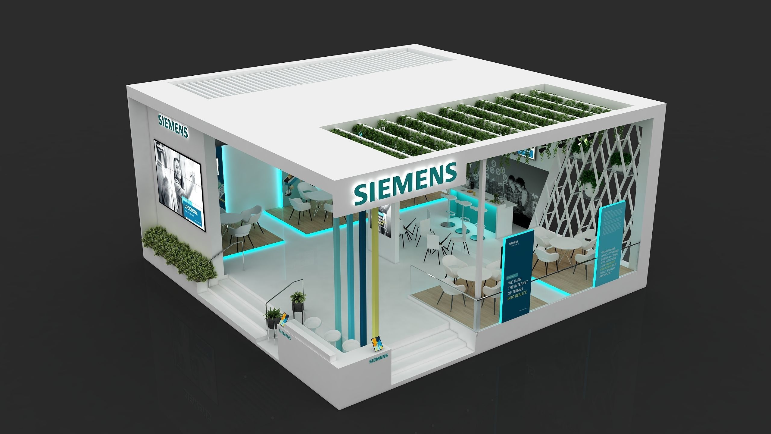 Exhibition Booth Stall 3D model_8