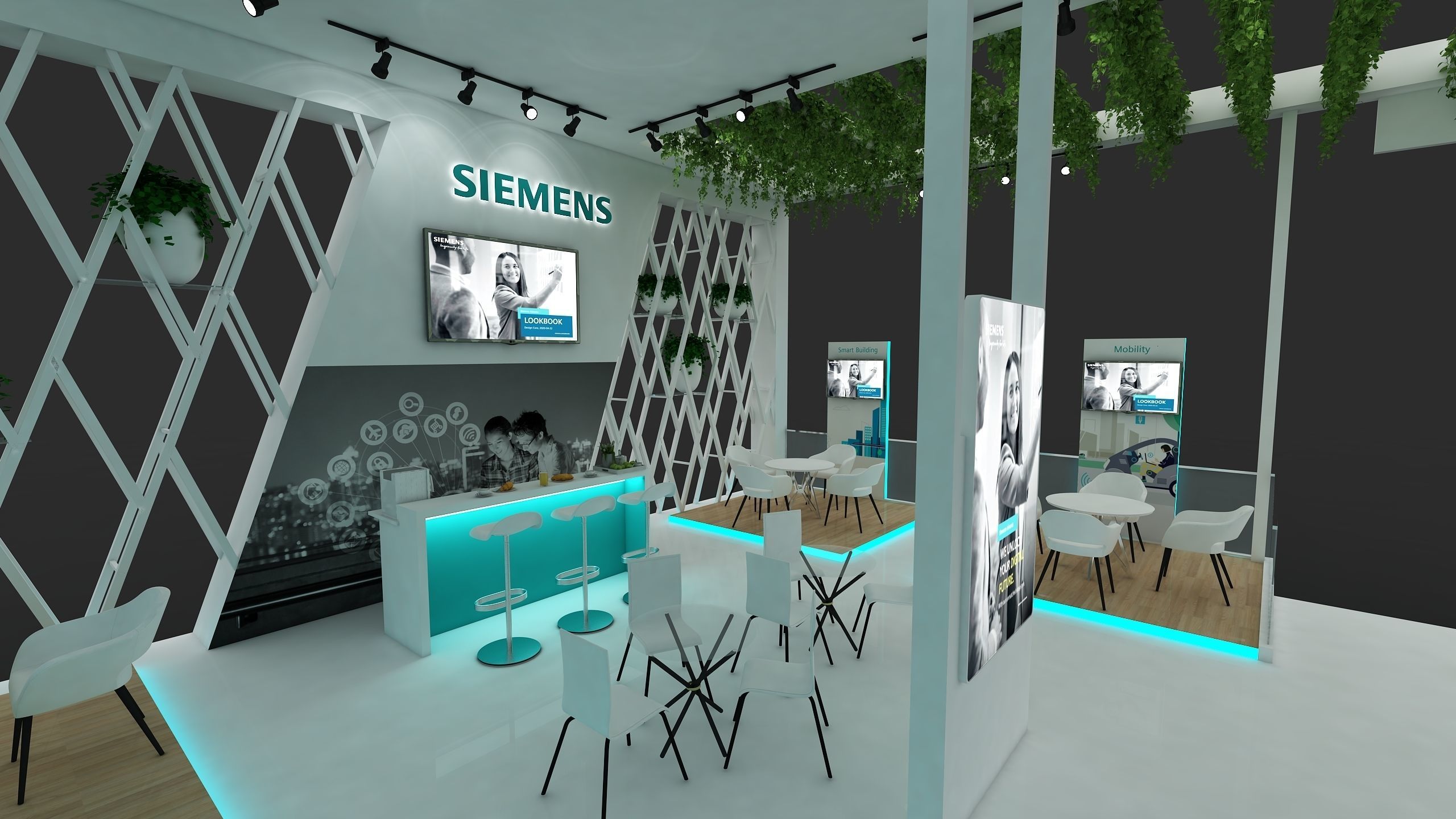 Exhibition Booth Stall 3D model_6