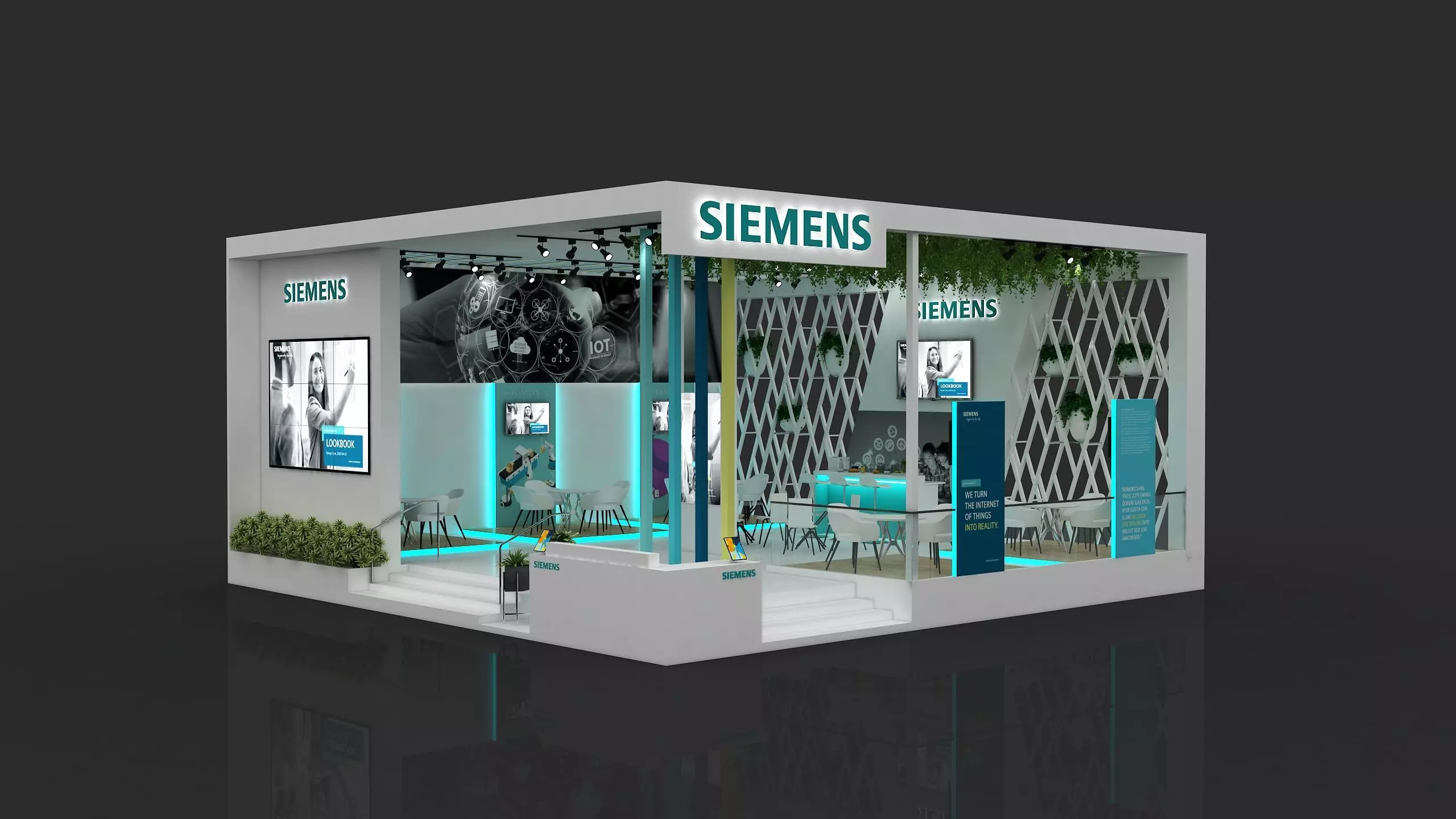 Exhibition Booth Stall 3D model_0