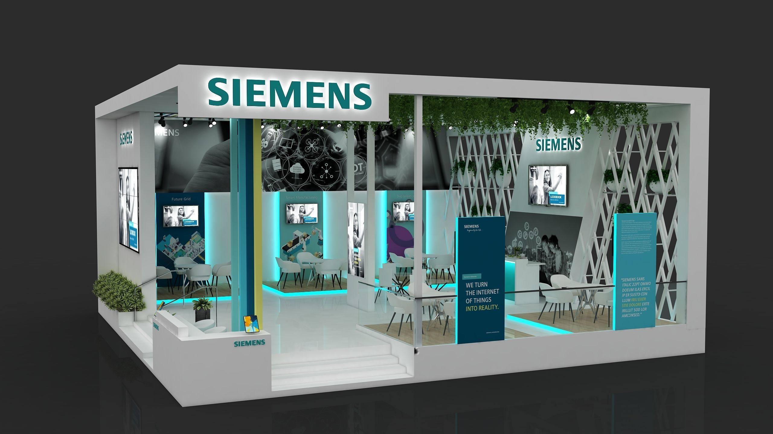 Exhibition Booth Stall 3D model_2