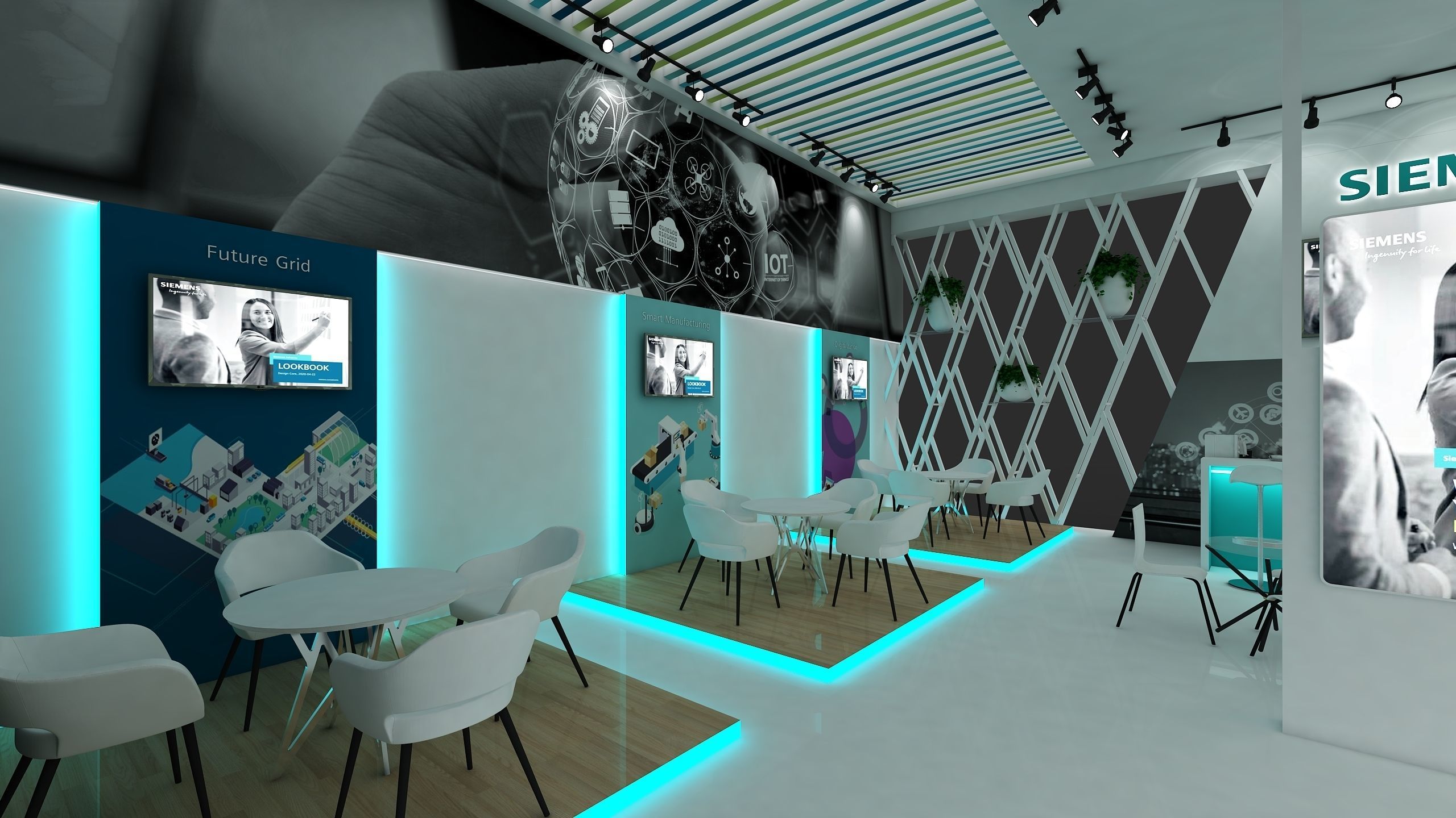 Exhibition Booth Stall 3D model_5