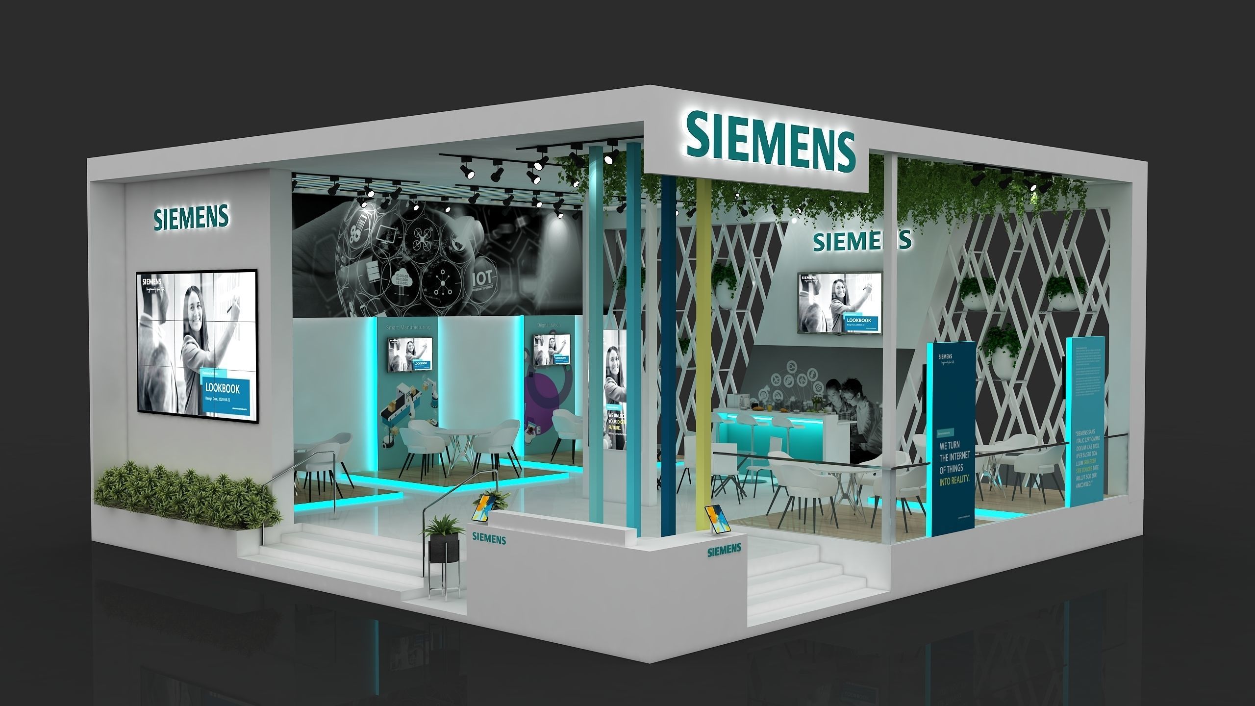Exhibition Booth Stall 3D model_1