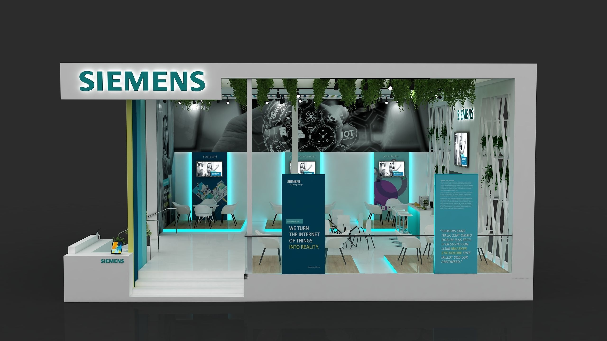 Exhibition Booth Stall 3D model_3