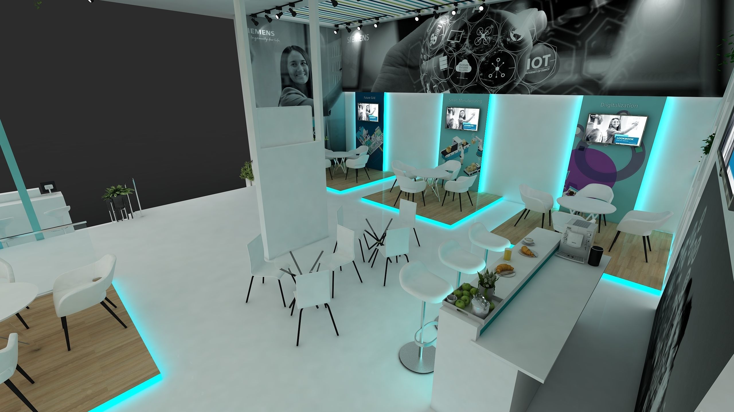 Exhibition Booth Stall 3D model_7