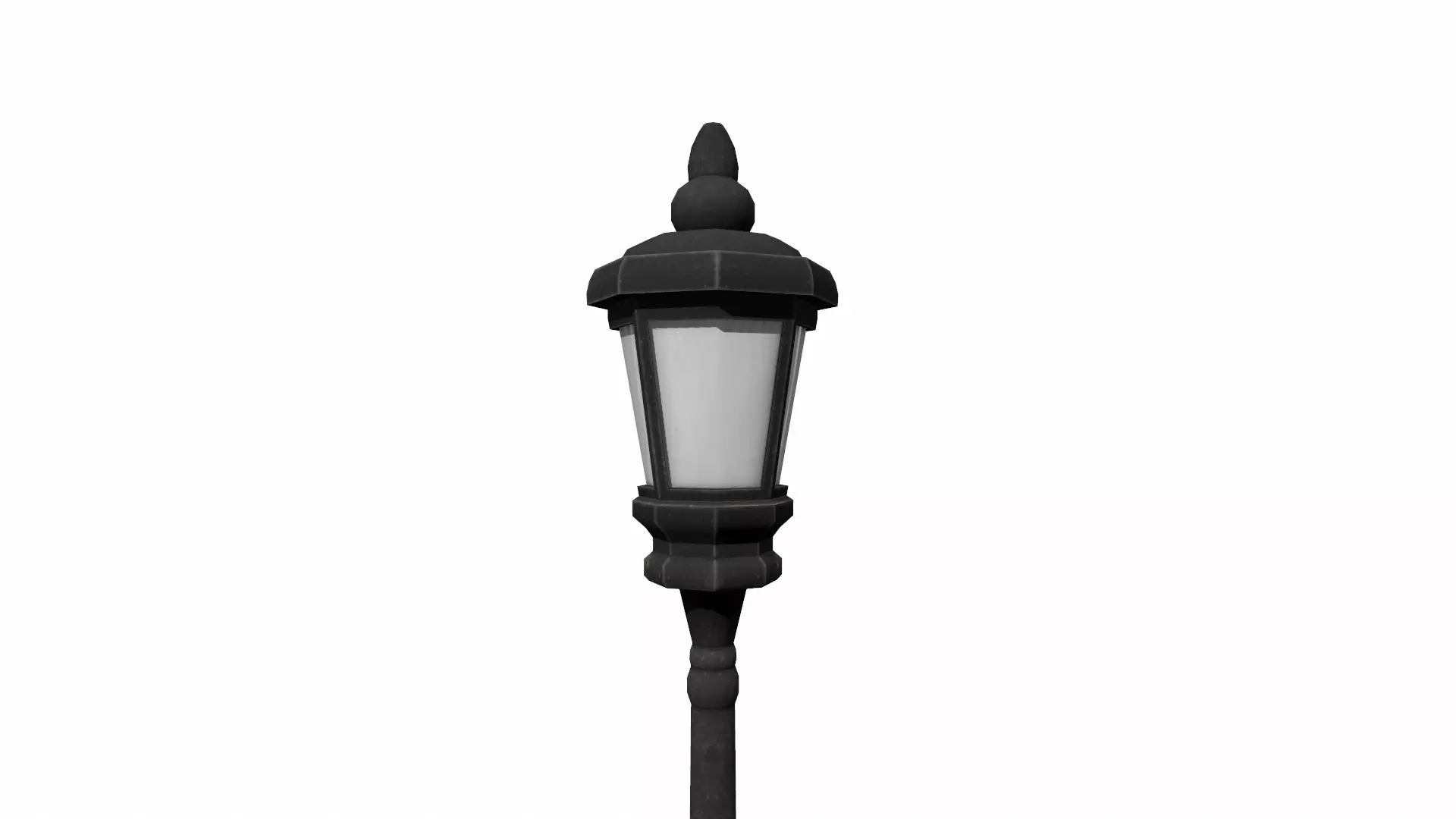 old lamp  Low-poly 3D model_0