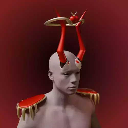 LUCIFER MORNINGSTAR HORNS CROWN HAZBIN HOTEL COSPLAY 3D print model LUCIFER MORNINGSTAR HORNS CROWN HAZBIN HOTEL COSPLAY 3D print model