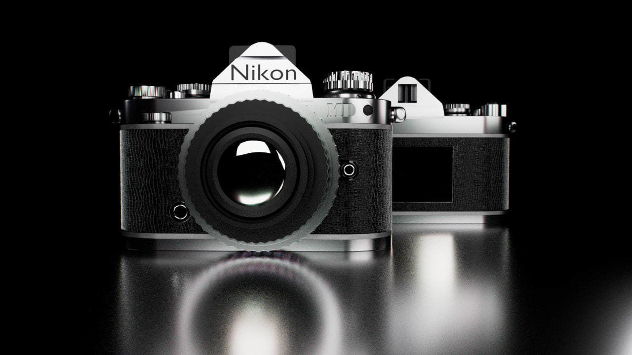 camera nikon 3D model_3
