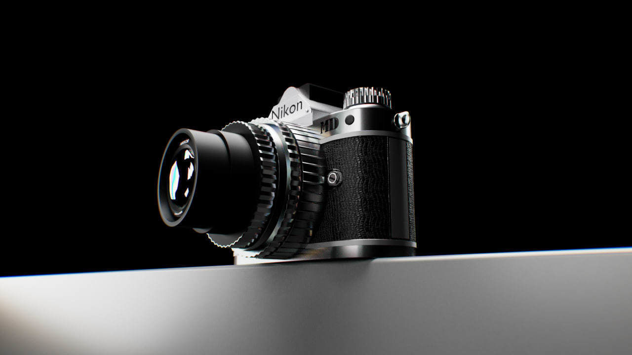 camera nikon 3D model_1
