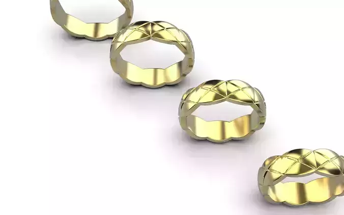 Coco Crush Style Rings 3D print model