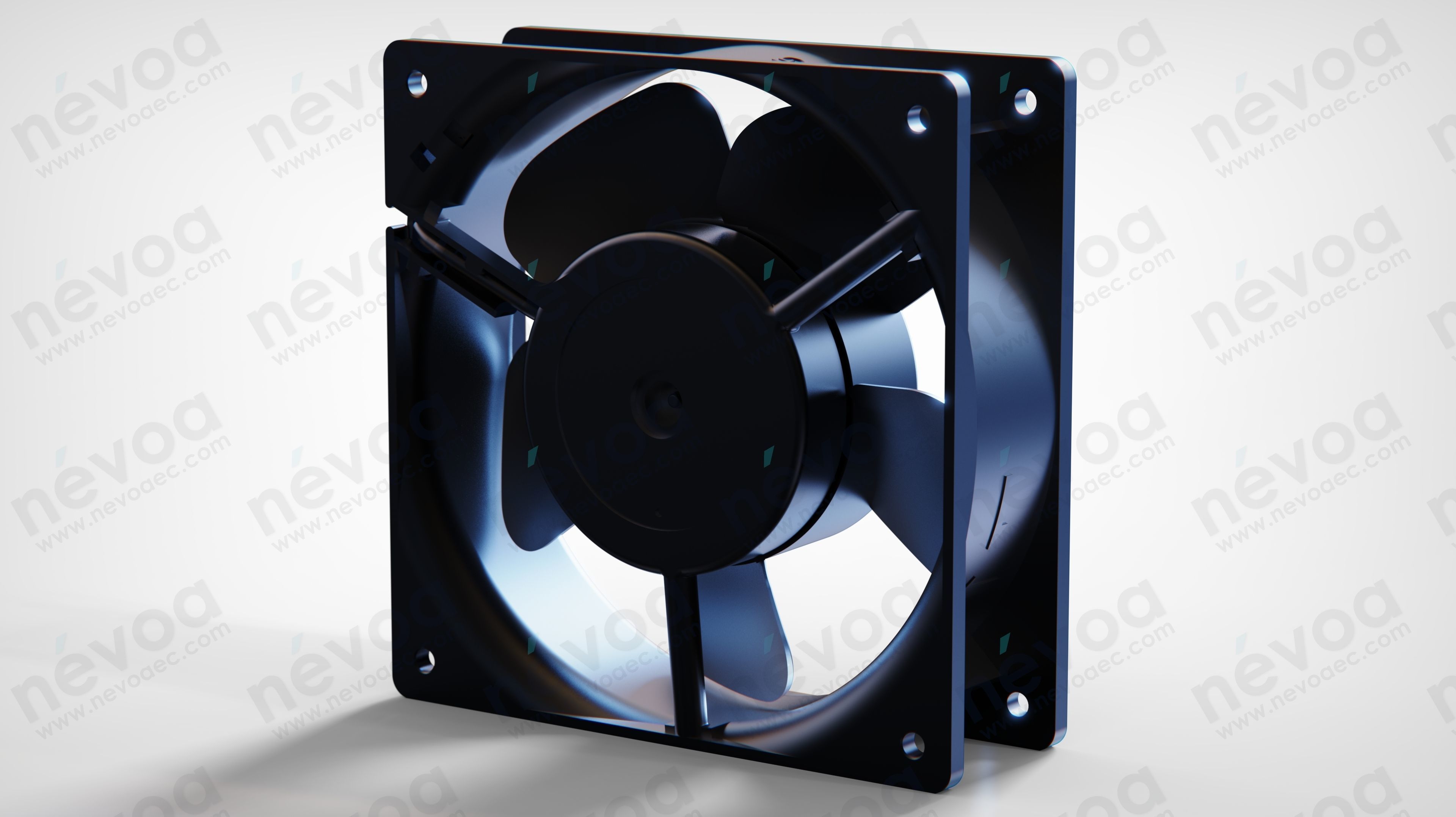 AC fan - OA109AP - 120 x 120 x 38 mm - Knight Electronics Inc 3D model_1