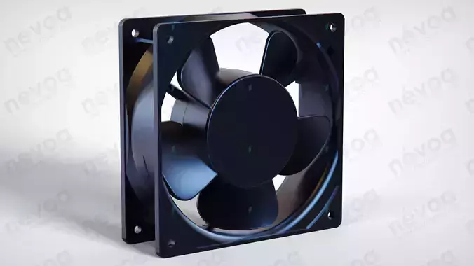 AC fan - OA109AP - 120 x 120 x 38 mm - Knight Electronics Inc 3D model