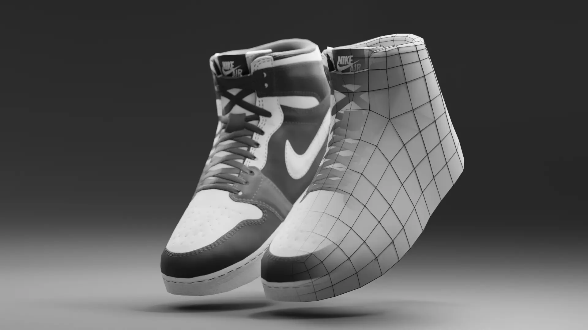 Air Jordan Nike shoes - 05 - Low poly Low-poly 3D model
