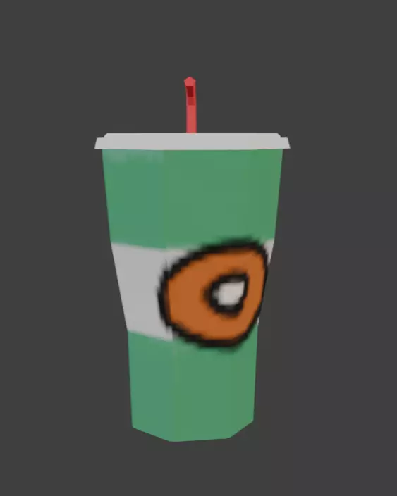 Low-Poly Soda Cup Free 3D model