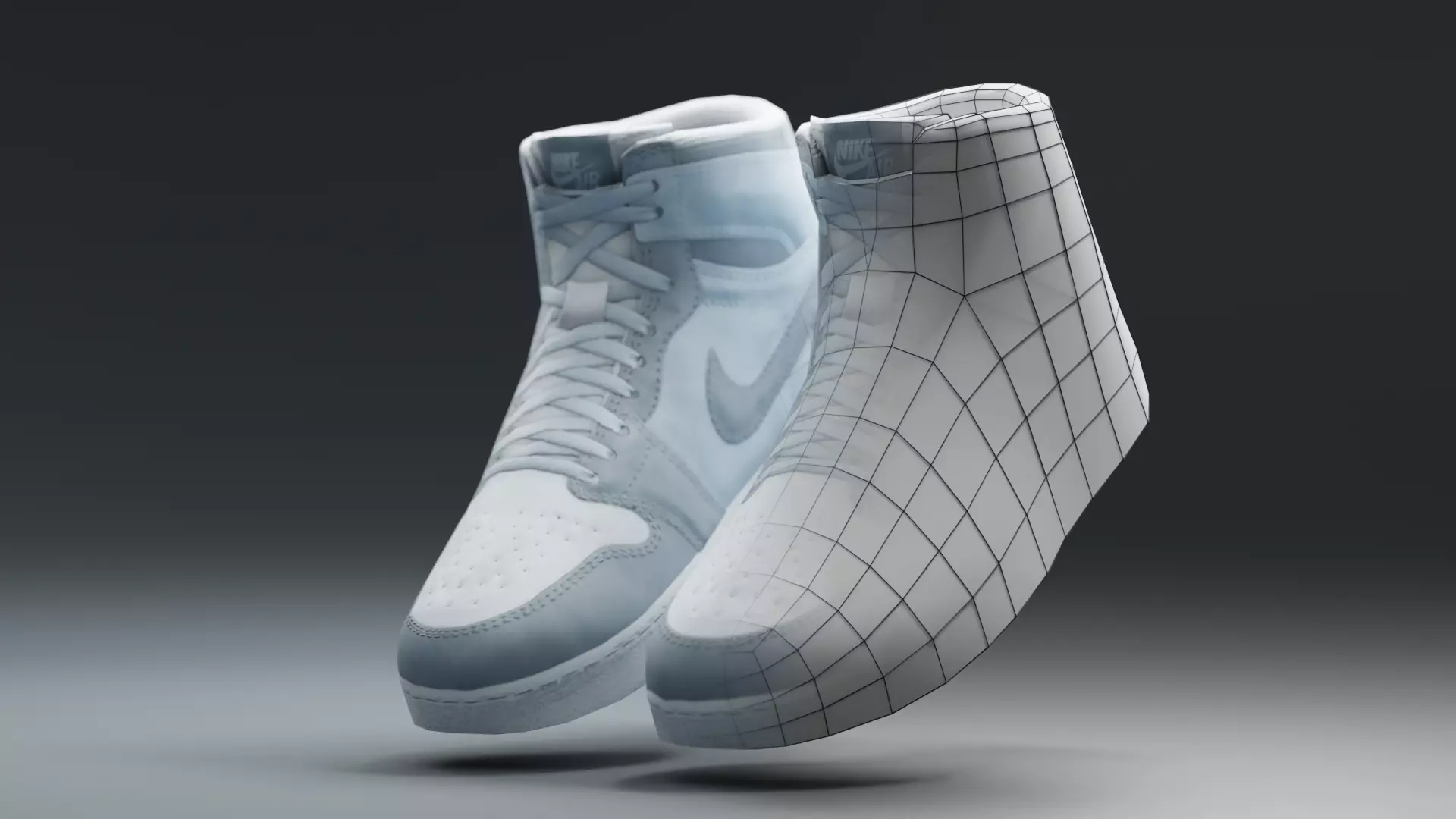 Air Jordan Nike shoes - 07 - Low poly Low-poly 3D model