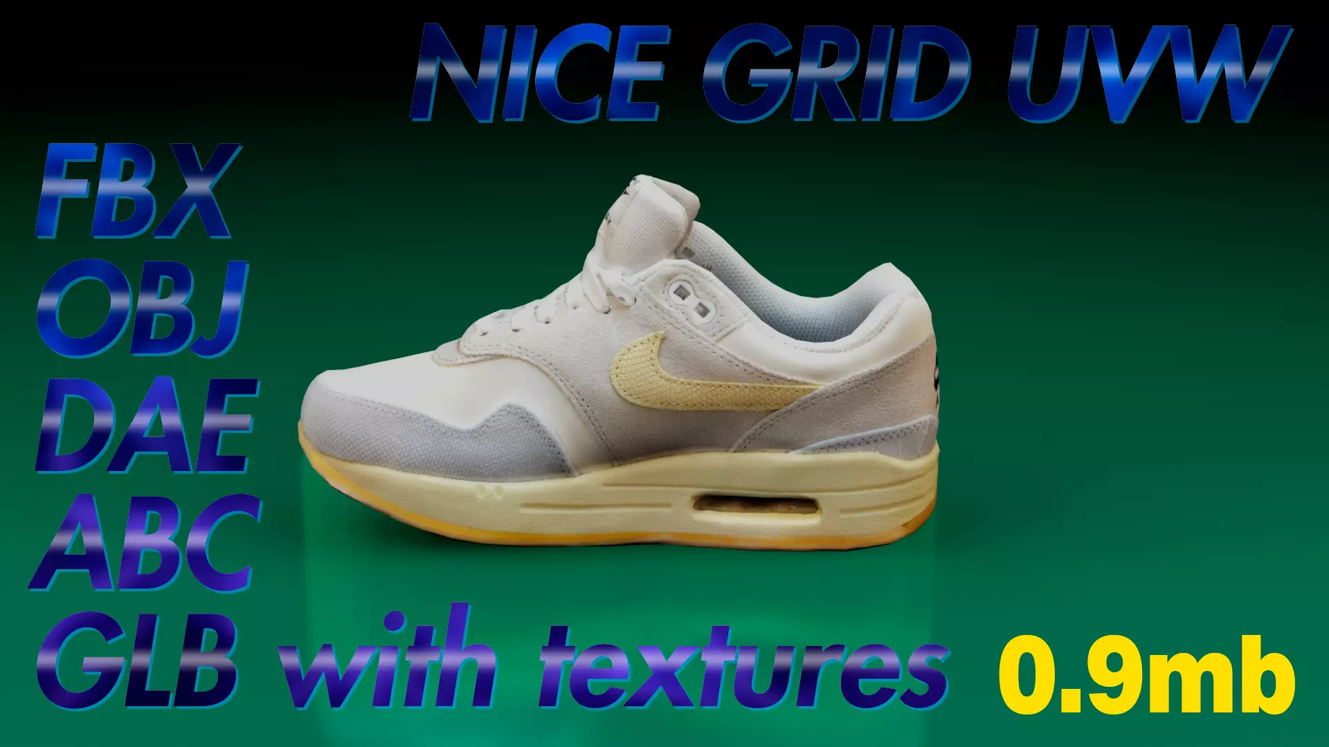 Nike Air Max LP Game ready Low-poly 3D model_0