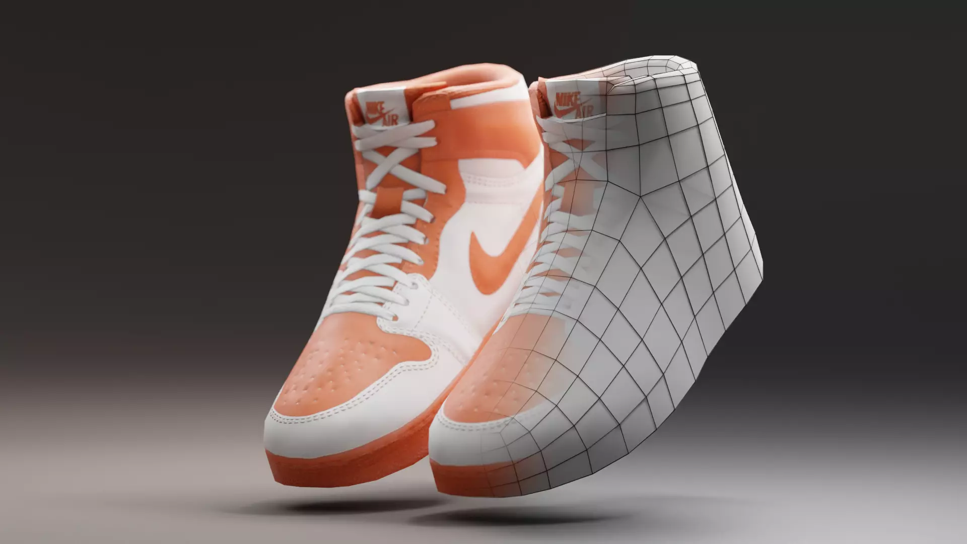 Air Jordan Nike shoes - 08 - Low poly Low-poly 3D model