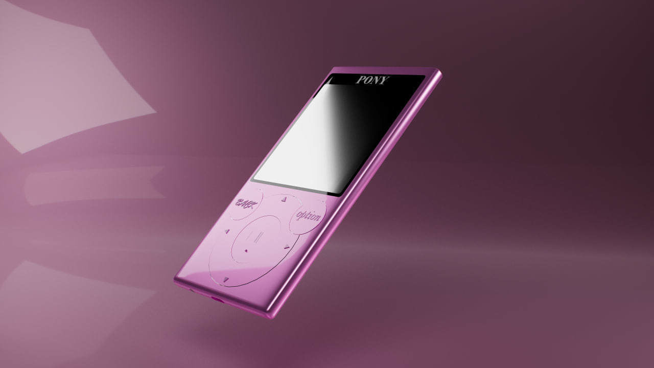 music player 3D model_2