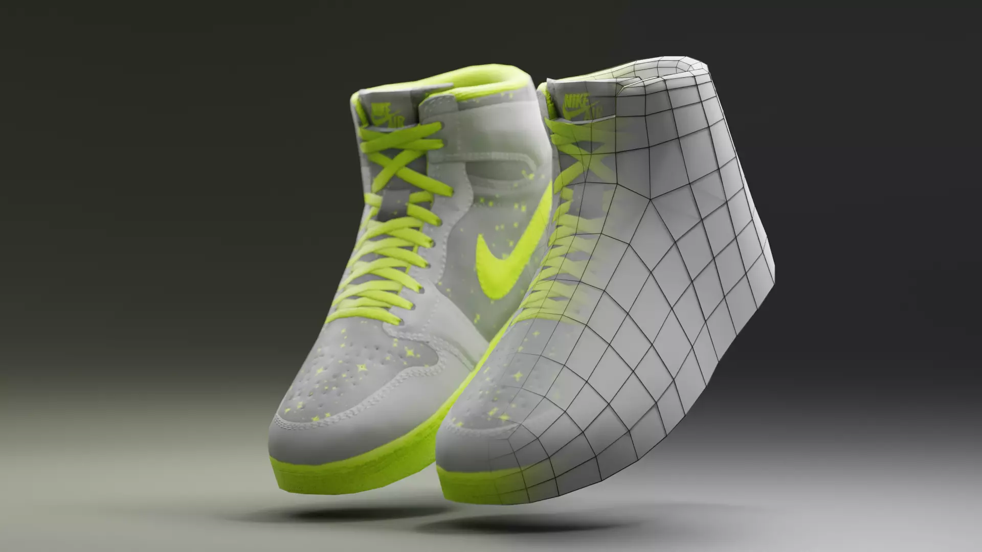 Air Jordan Nike shoes - 09 - Low poly Low-poly 3D model