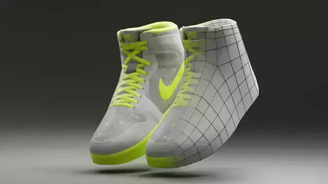 Air Jordan Nike shoes - 09 - Low poly Low-poly 3D model