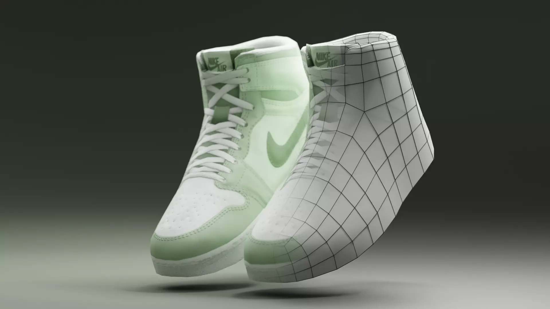 Air Jordan Nike shoes - 10 - Low poly Low-poly 3D model