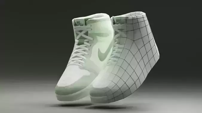 Air Jordan Nike shoes - 10 - Low poly Low-poly 3D model