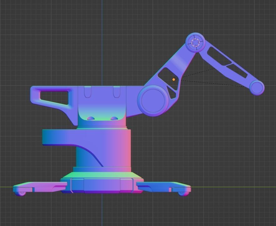 machine robot 3D model_1