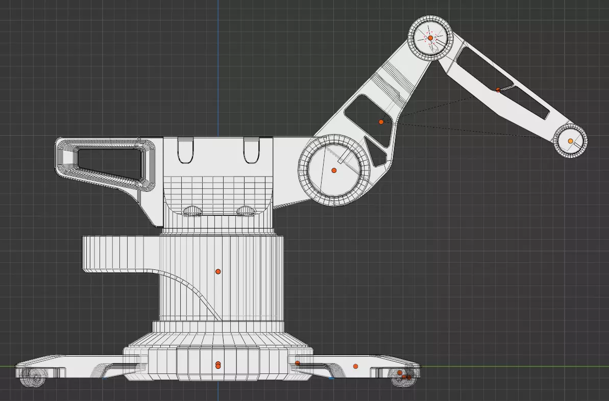 machine robot 3D model_0