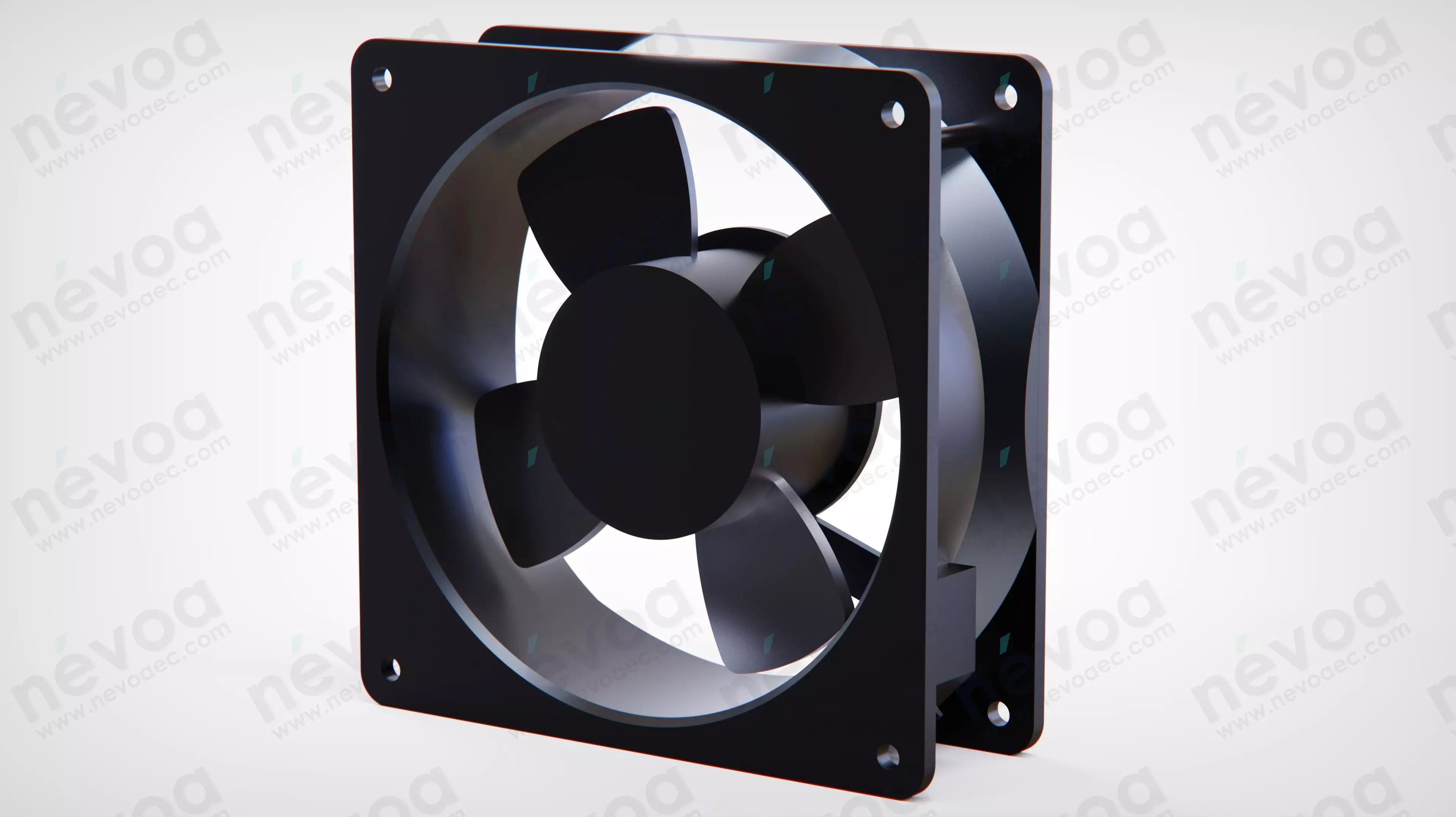 AC Axial Fan - 11938MB - 119 x 119 x 38 mm 3D model_0