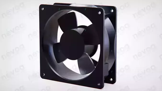 AC Axial Fan - 11938MB - 119 x 119 x 38 mm 3D model