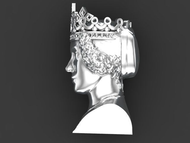 Queen 1 3D print model_3