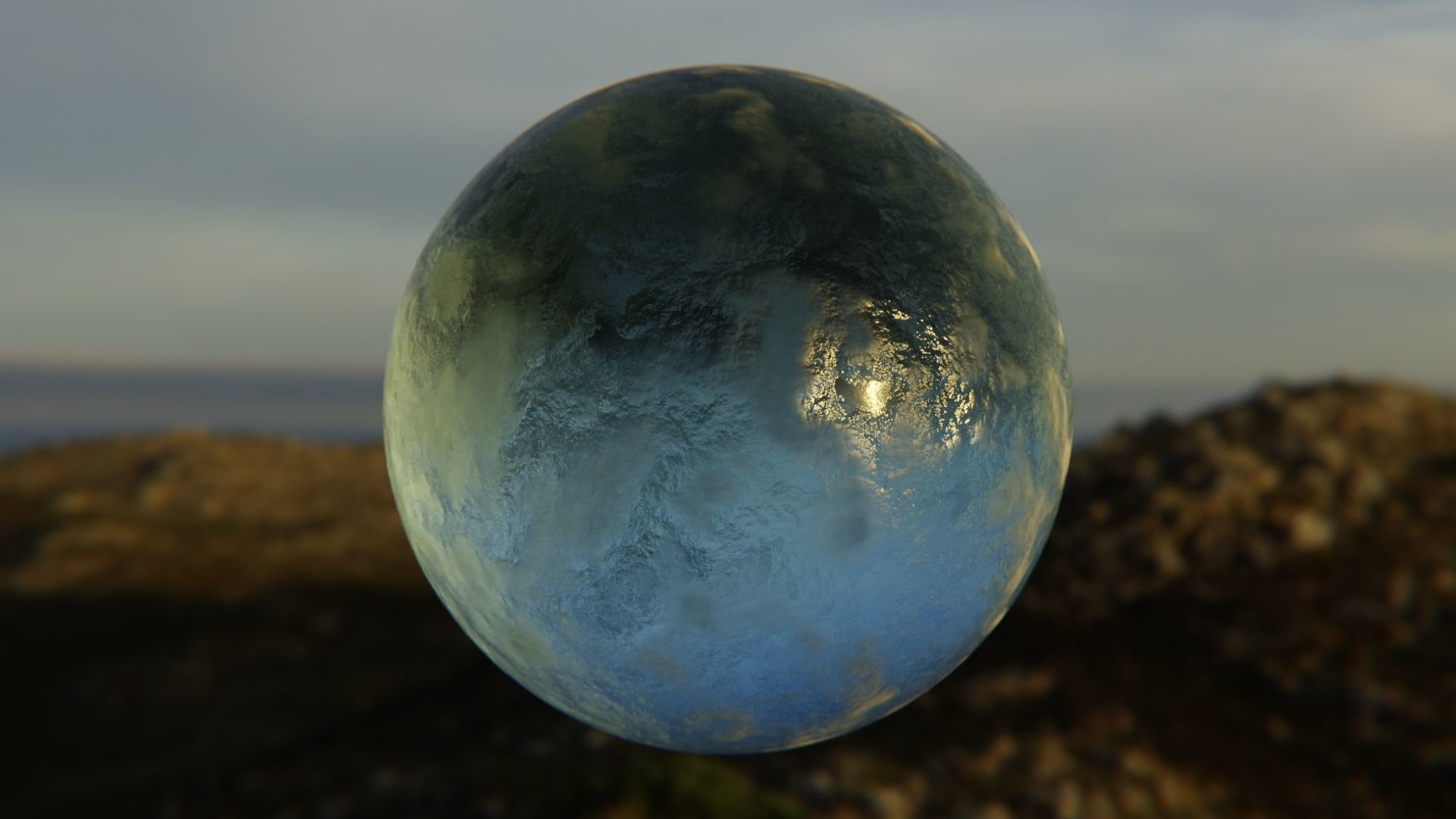 Procedural Ice Shader - Realistic Frozen Surface Material Texture_6
