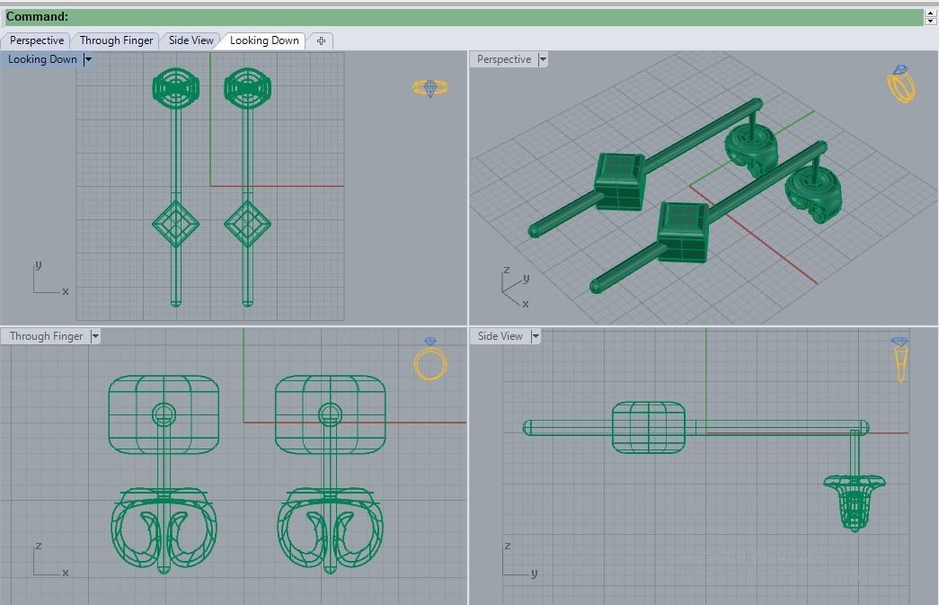 Earrings 17 Free 3D print model_2