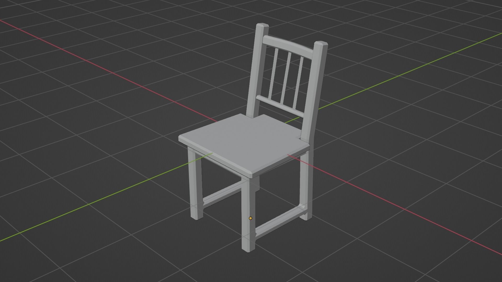 Low Poly 3D Chair Model Free 3D model_4