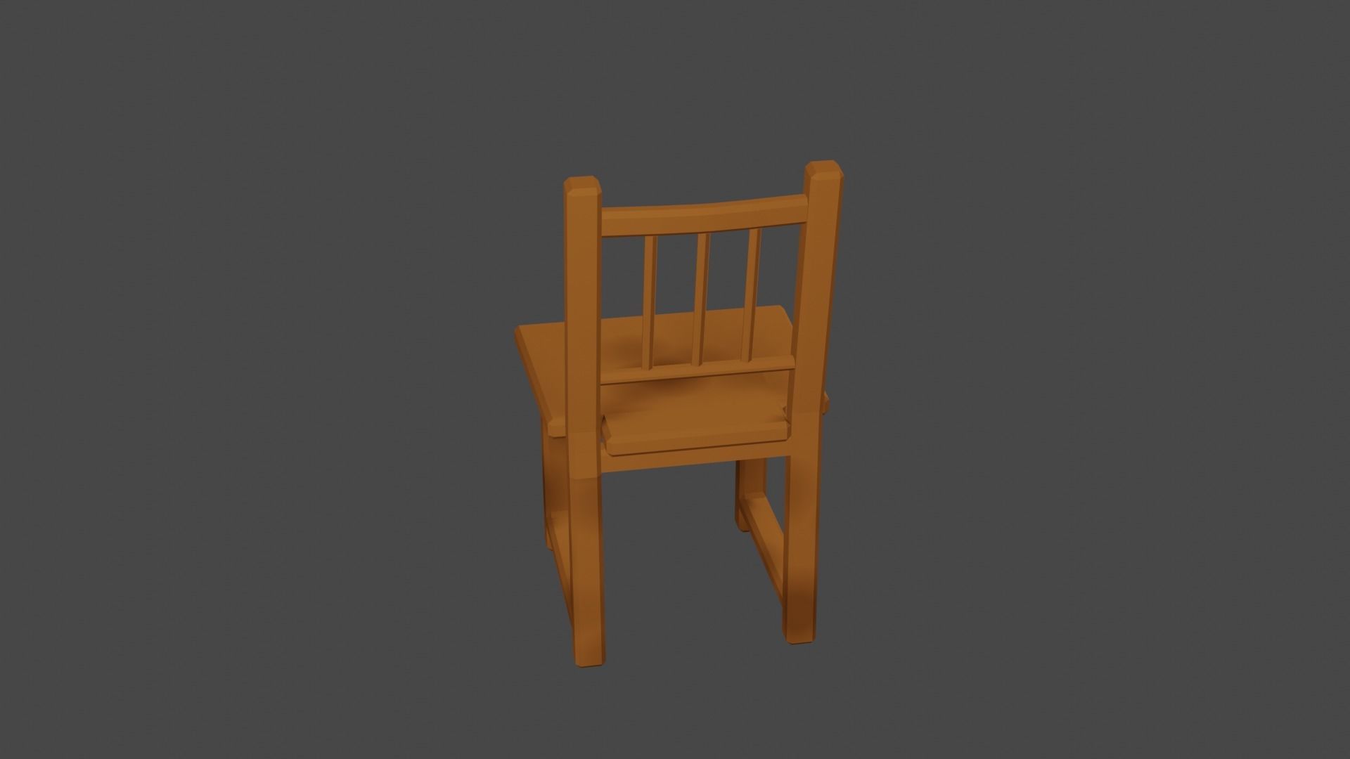 Low Poly 3D Chair Model Free 3D model_2