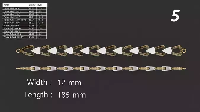 Turkish Jali Bracelet Chain 5