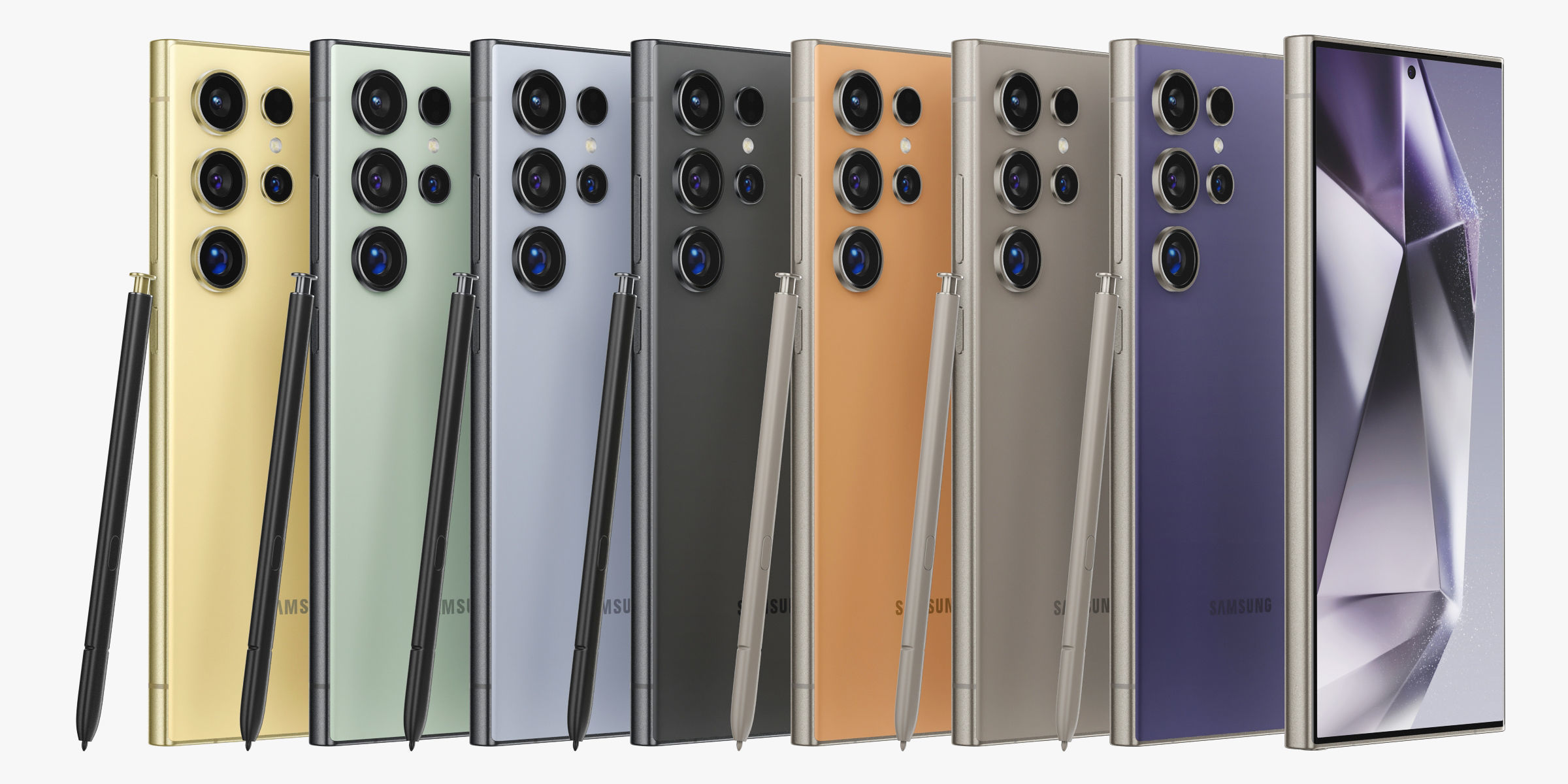 Samsung Galaxy S24 Ultra All colors 3D model_2