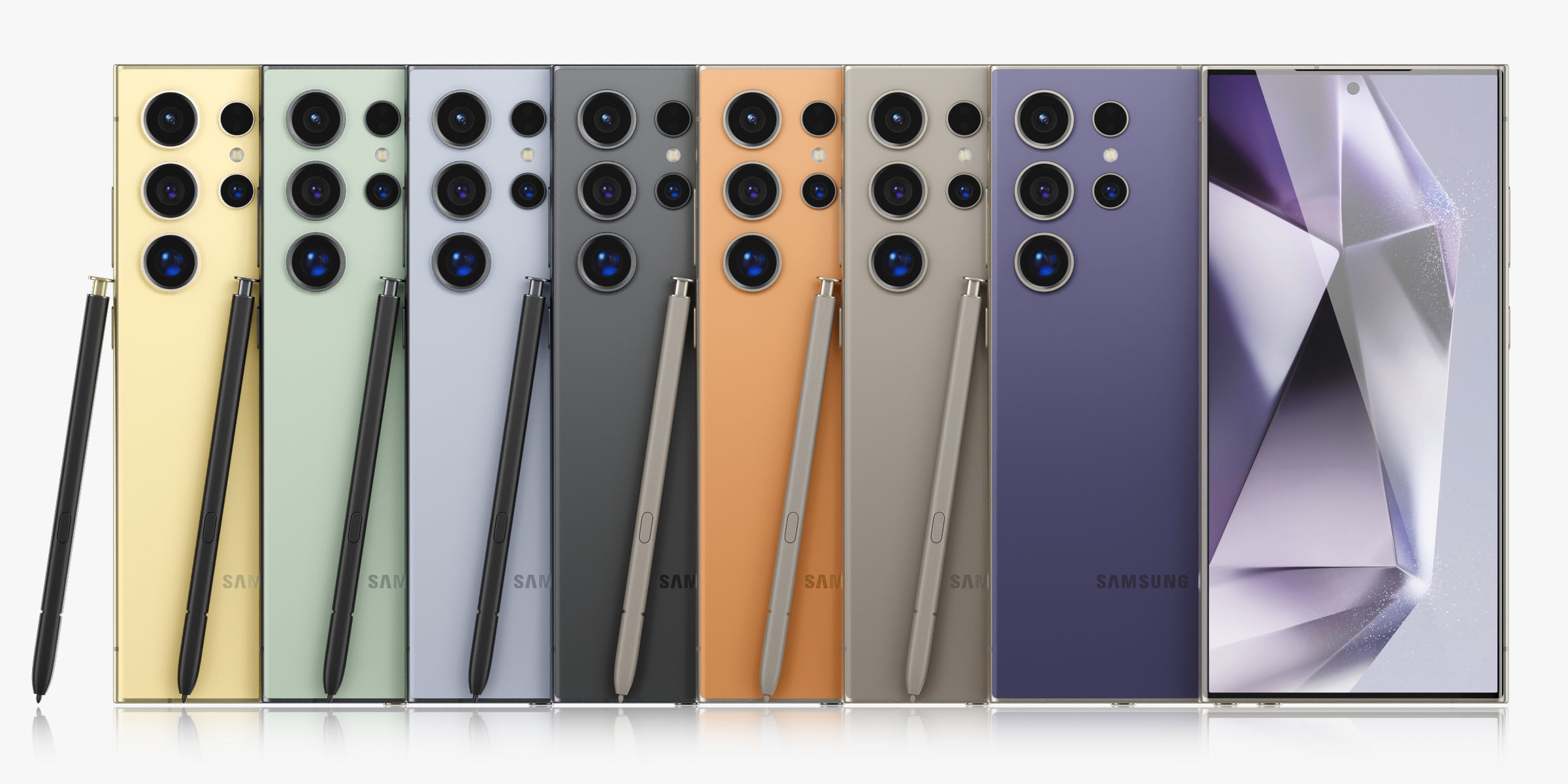 Samsung Galaxy S24 Ultra All colors 3D model_18