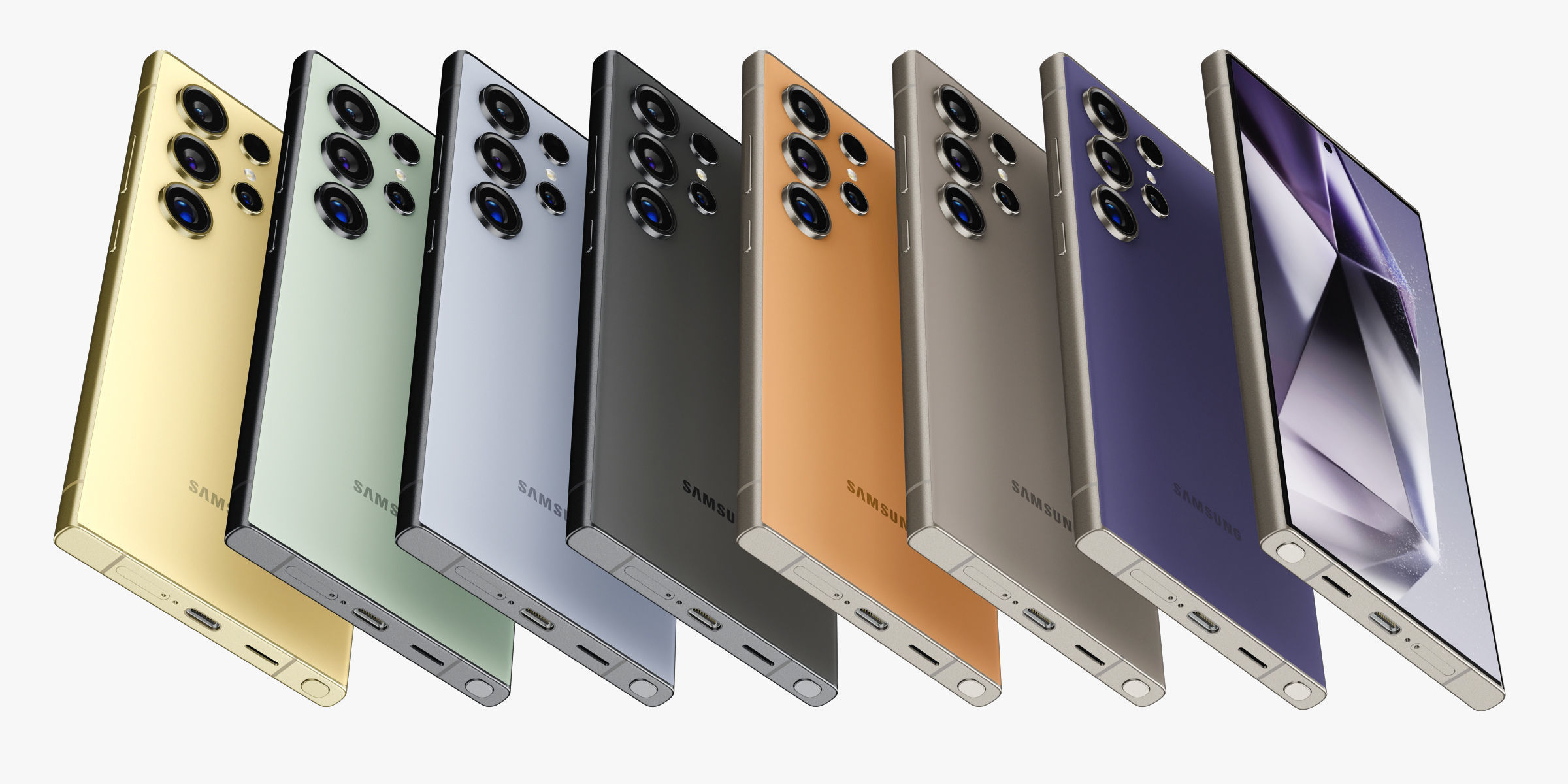 Samsung Galaxy S24 Ultra All colors 3D model_3