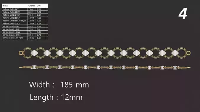 Turkish Jali Bracelet Chain 4