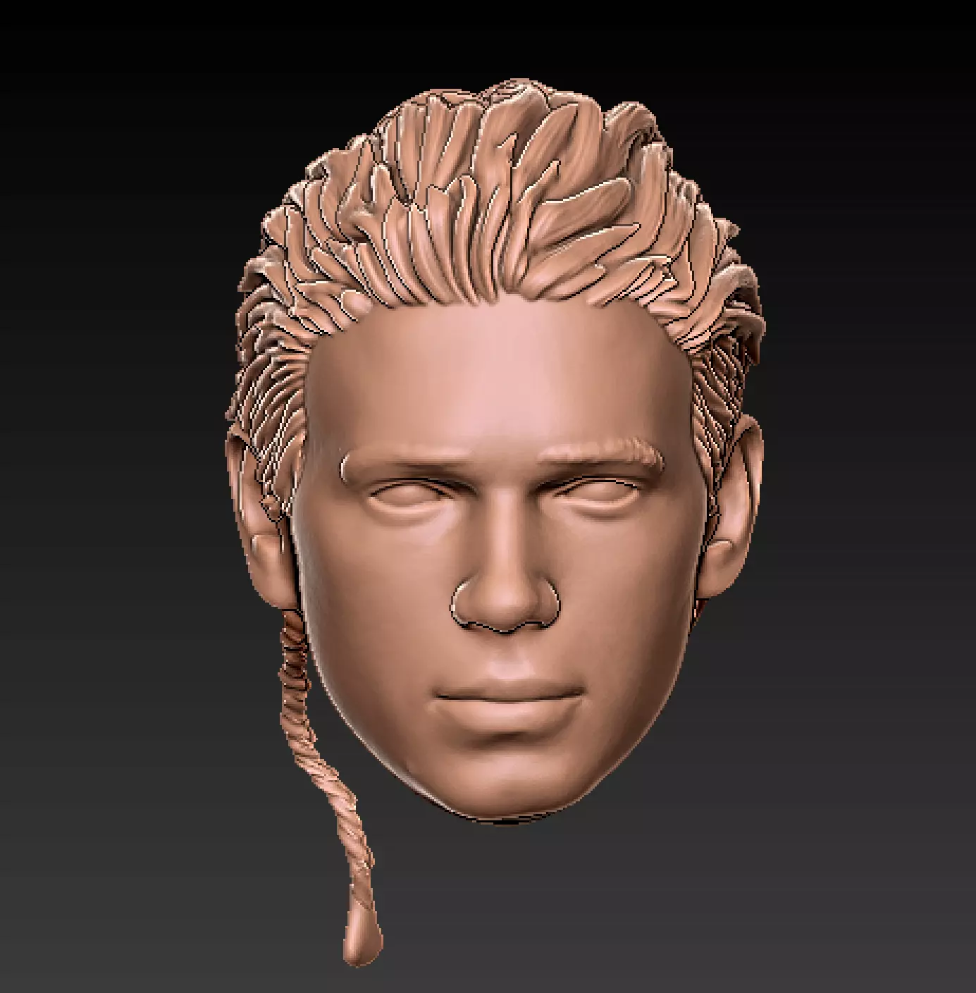 STAR WARS ANAKIN SKYWALKER ATTACK OF THE CLONES HEADSCULPT 3D print model
