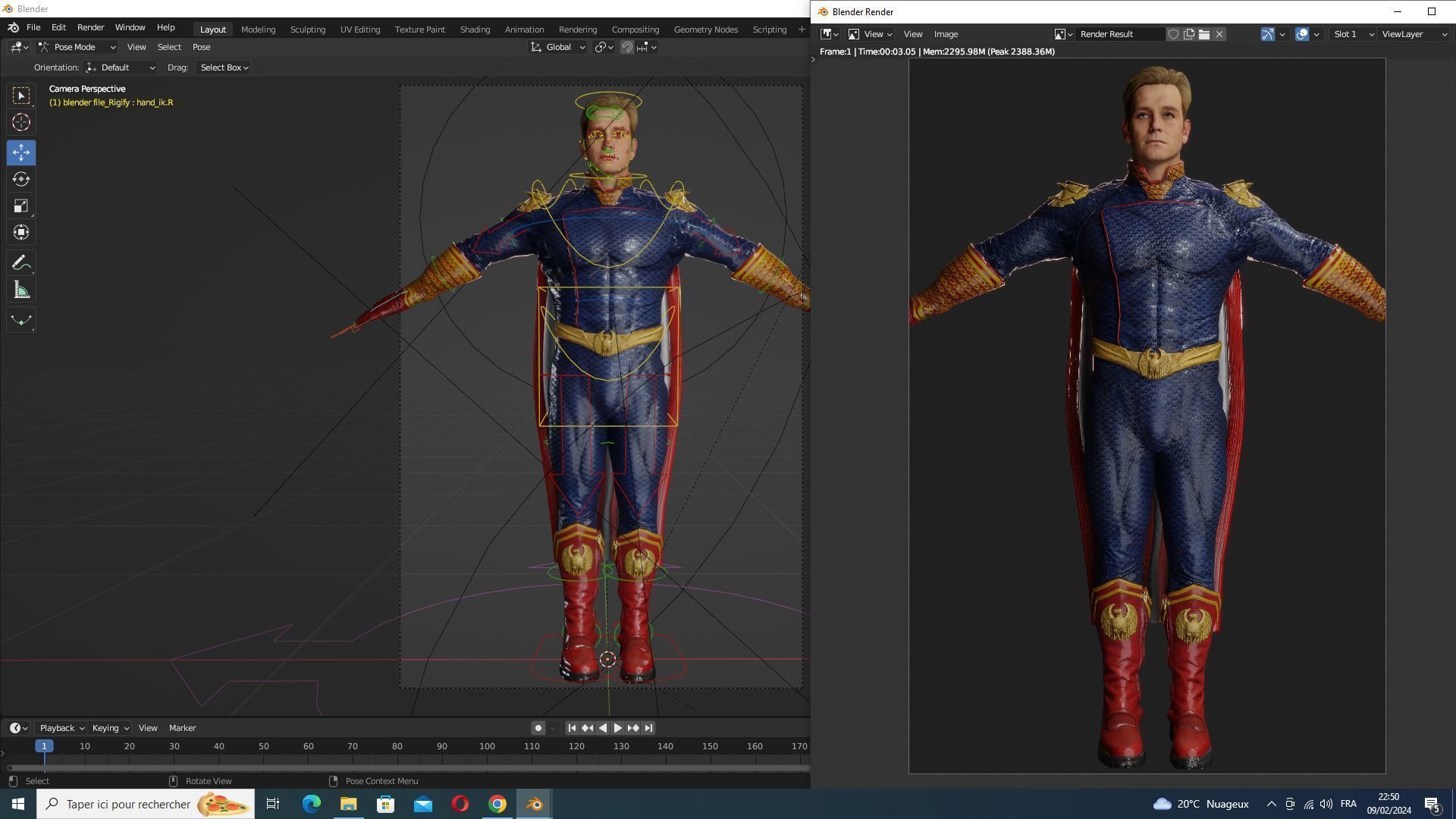 Homelander The Boys Ready  Low-poly 3D model_26