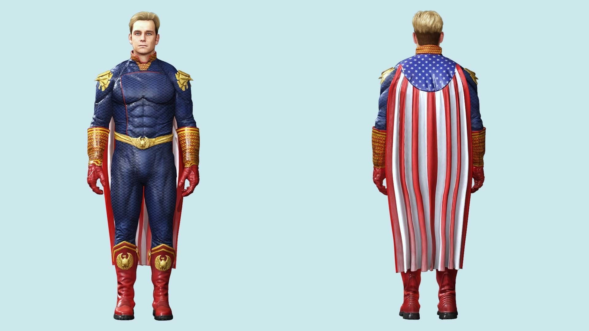 Homelander The Boys Ready  Low-poly 3D model_6