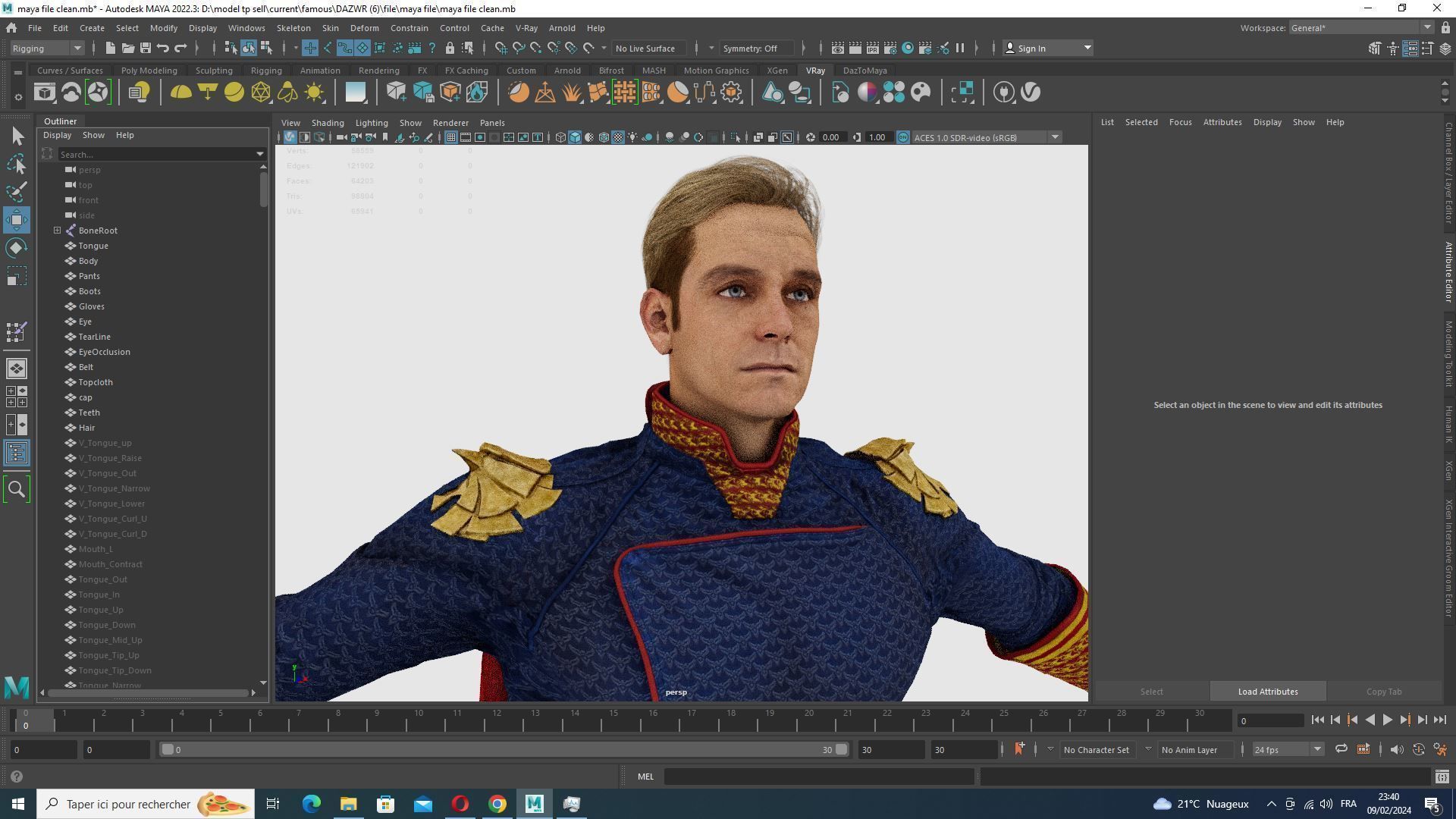Homelander The Boys Ready  Low-poly 3D model_33