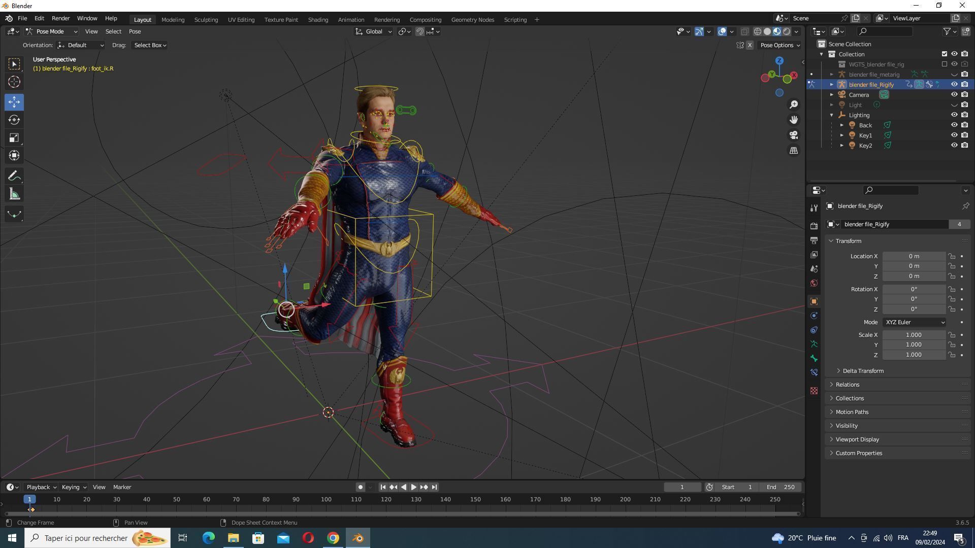 Homelander The Boys Ready  Low-poly 3D model_25